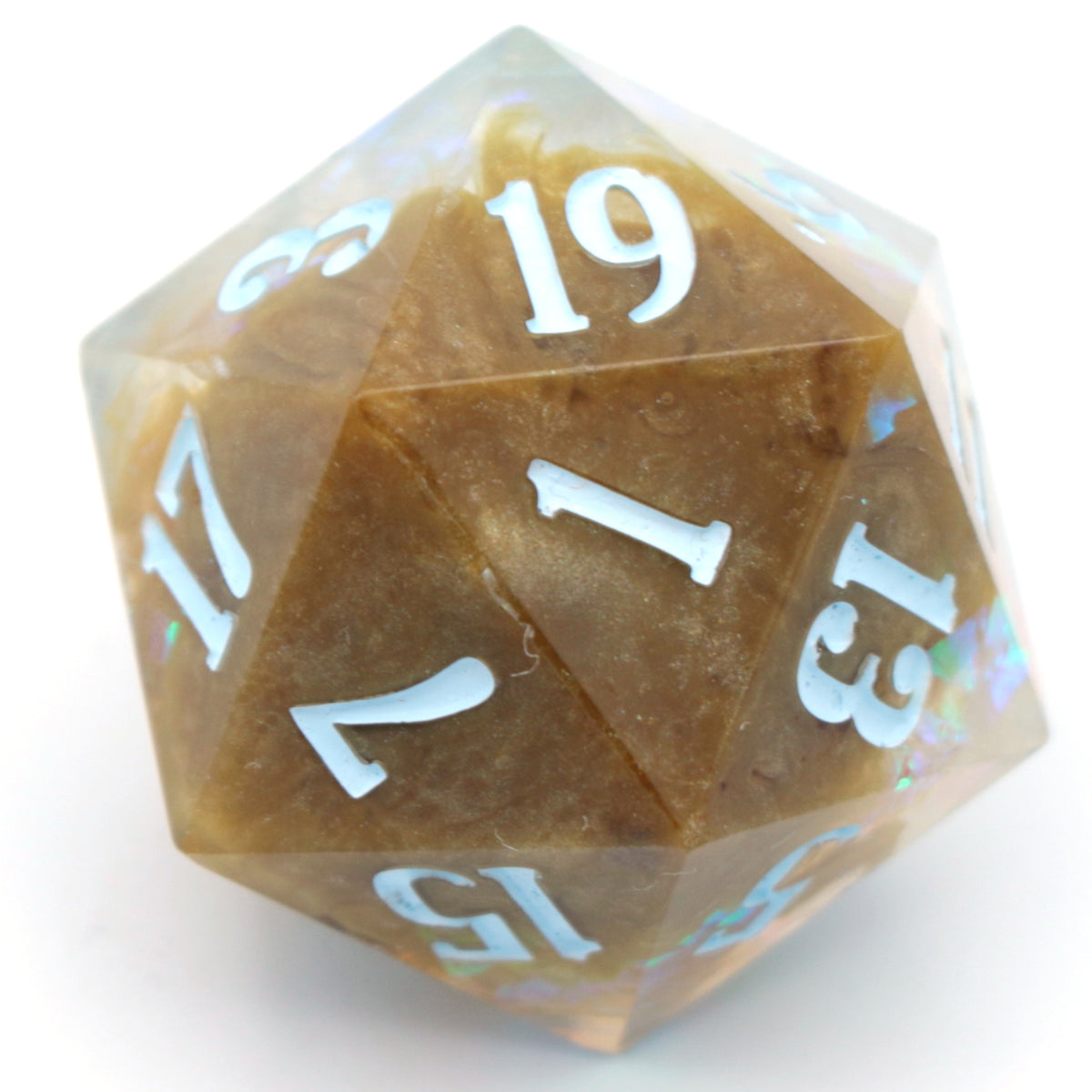 Custom Loaded 27mm d20 Chonk – Interstellar Dice