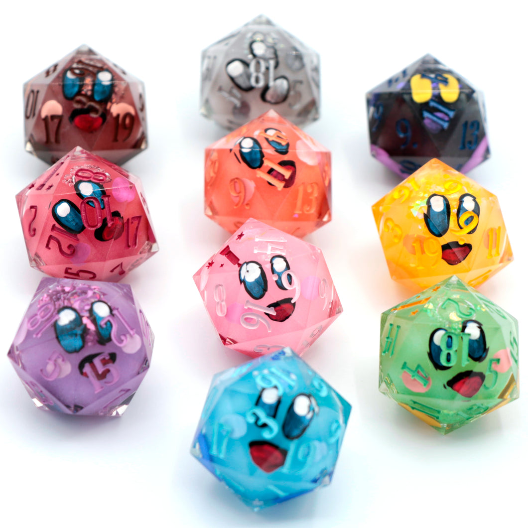 Kirby (liquid core) - 27mm Chonk d20