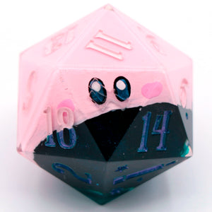 Kirby (mouthful of deep waters) - 27mm Chonk d20