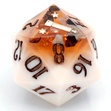 Load image into Gallery viewer, Roasted Marshmallows - 23mm Oversized d20
