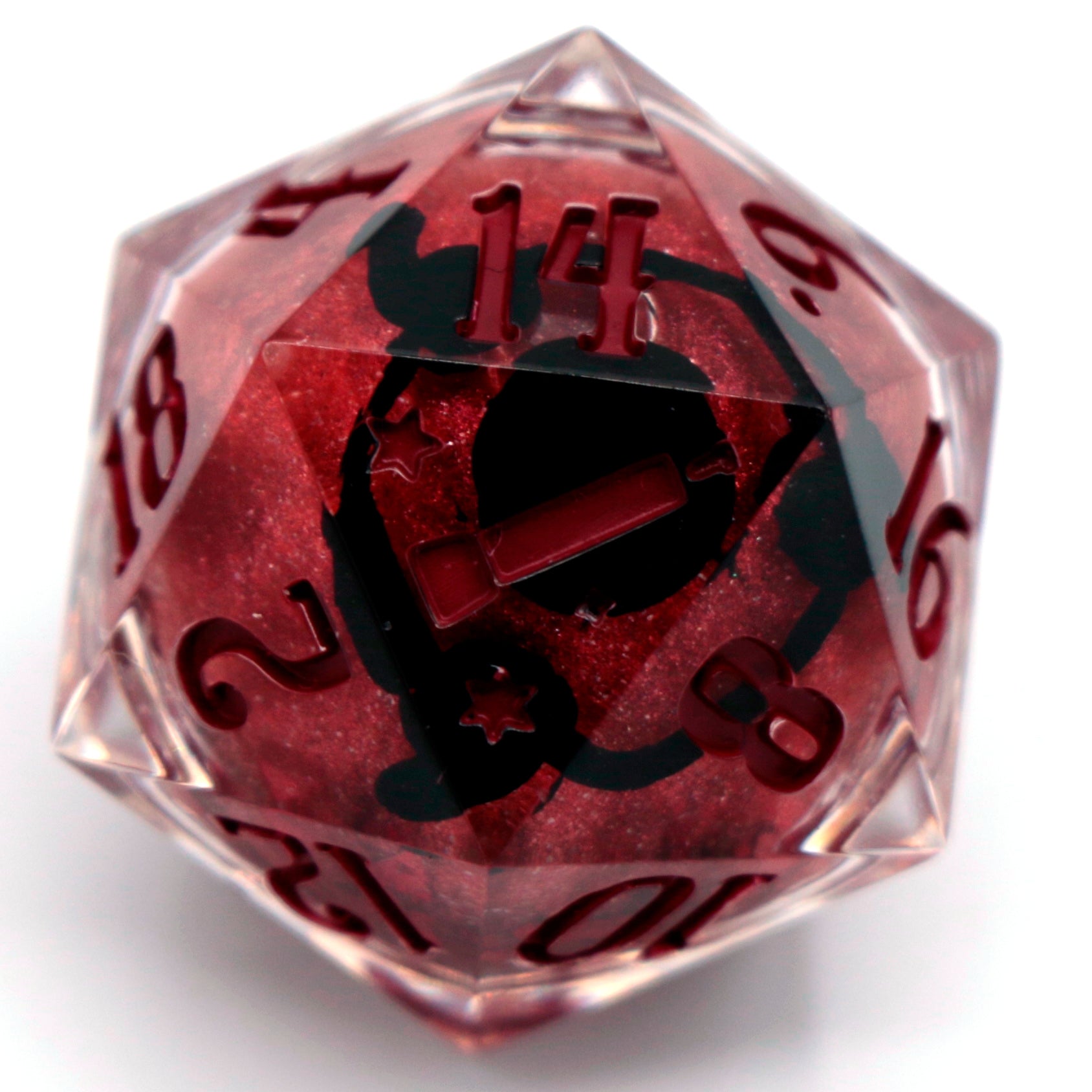 Custom Loaded 27mm d20 Chonk – Interstellar Dice