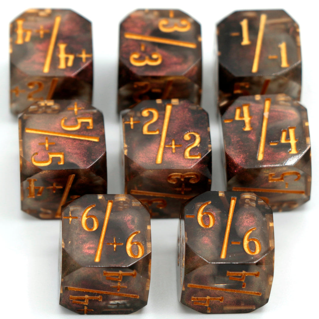 Solar Flare - 8d6 MtG Counter Set